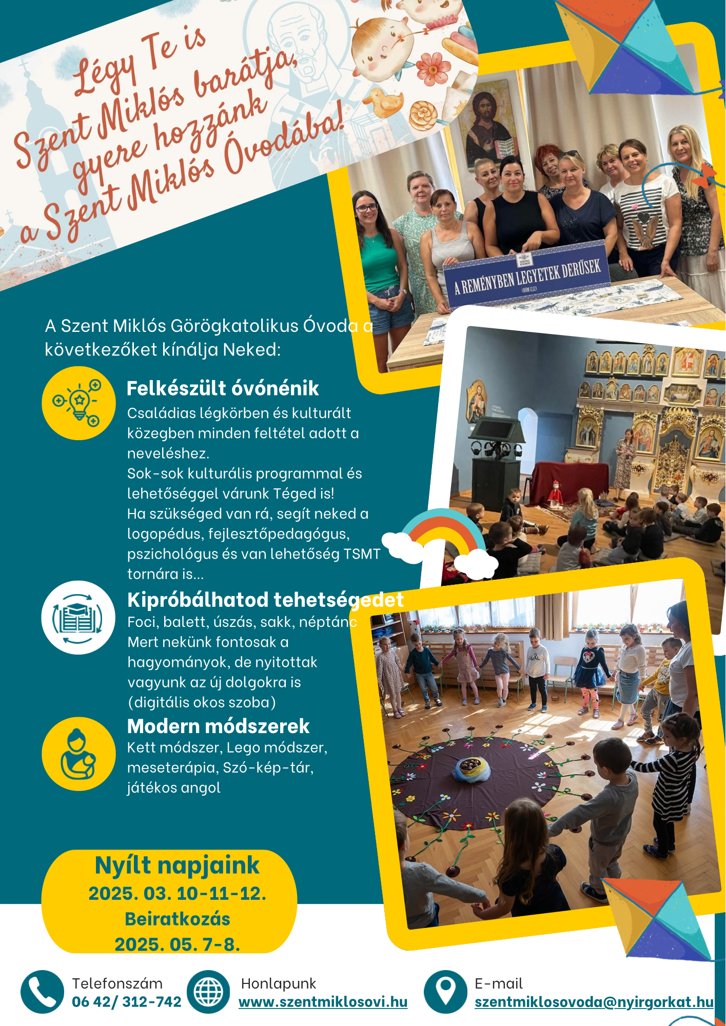 Gyere hozzánk a Szent Miklós Óvodába 2025. 01. 23.